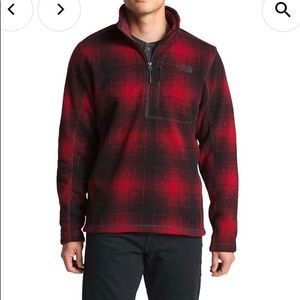 The Northface Men’s Novelty Gordon Lyons 1/4 zip plaid print